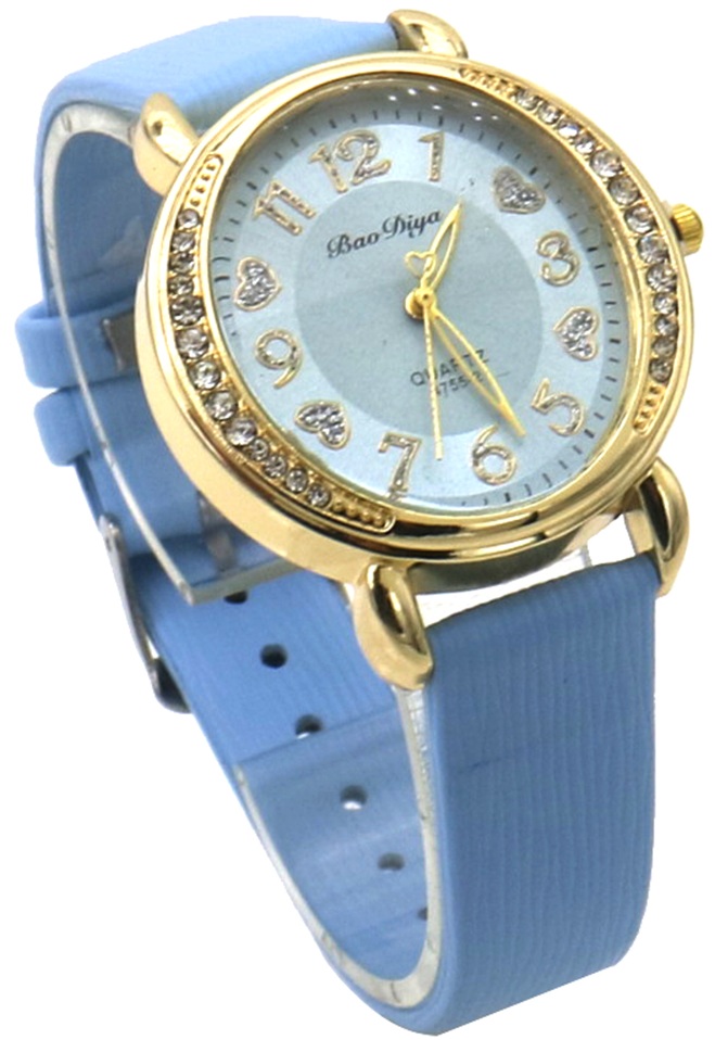 C-A17.3 W001-016-7 Quartz Watch PU Strap 36mm Blue