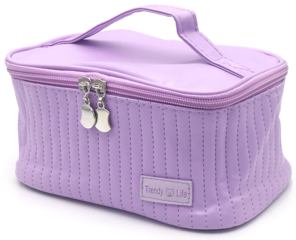 Q-L7.1 BAG1015-002-1 Make Up Bag 20x12x10cm Purple