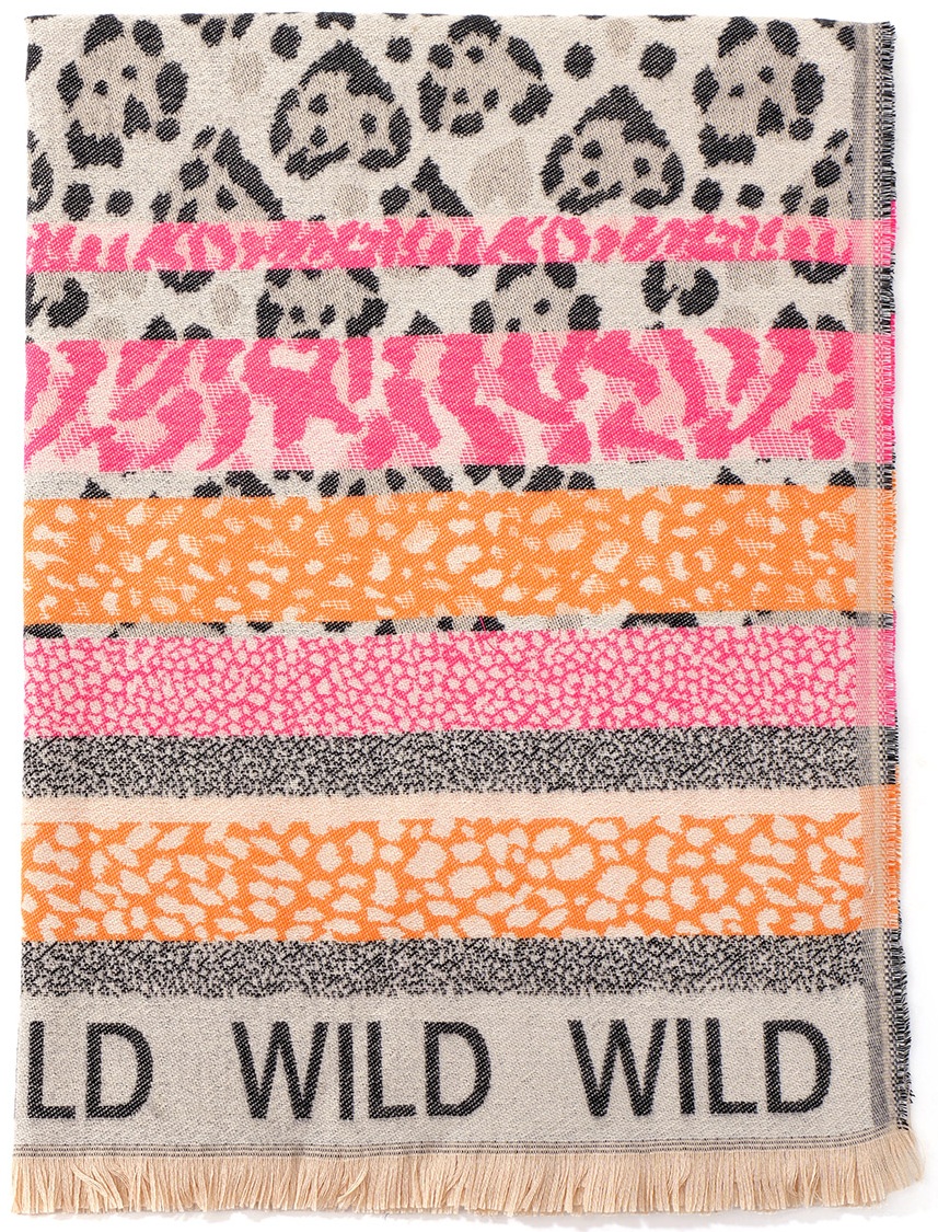 Q-B4.1  SCARF1008-001-4 Scarf Leopard Wild 180x70cm Q-B4.1  SCARF1008-001-4 Scarf Leopard Wild 180x70cm