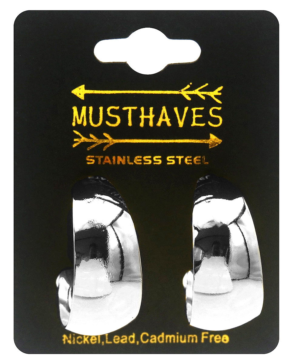 D-B8.1 E2616-032S S. Steel Earrings 30mm