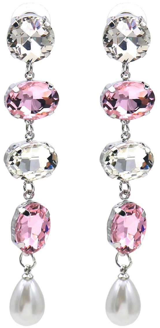 H-E18.1 E1145-002S Fashion Earrings Crystals 8cm