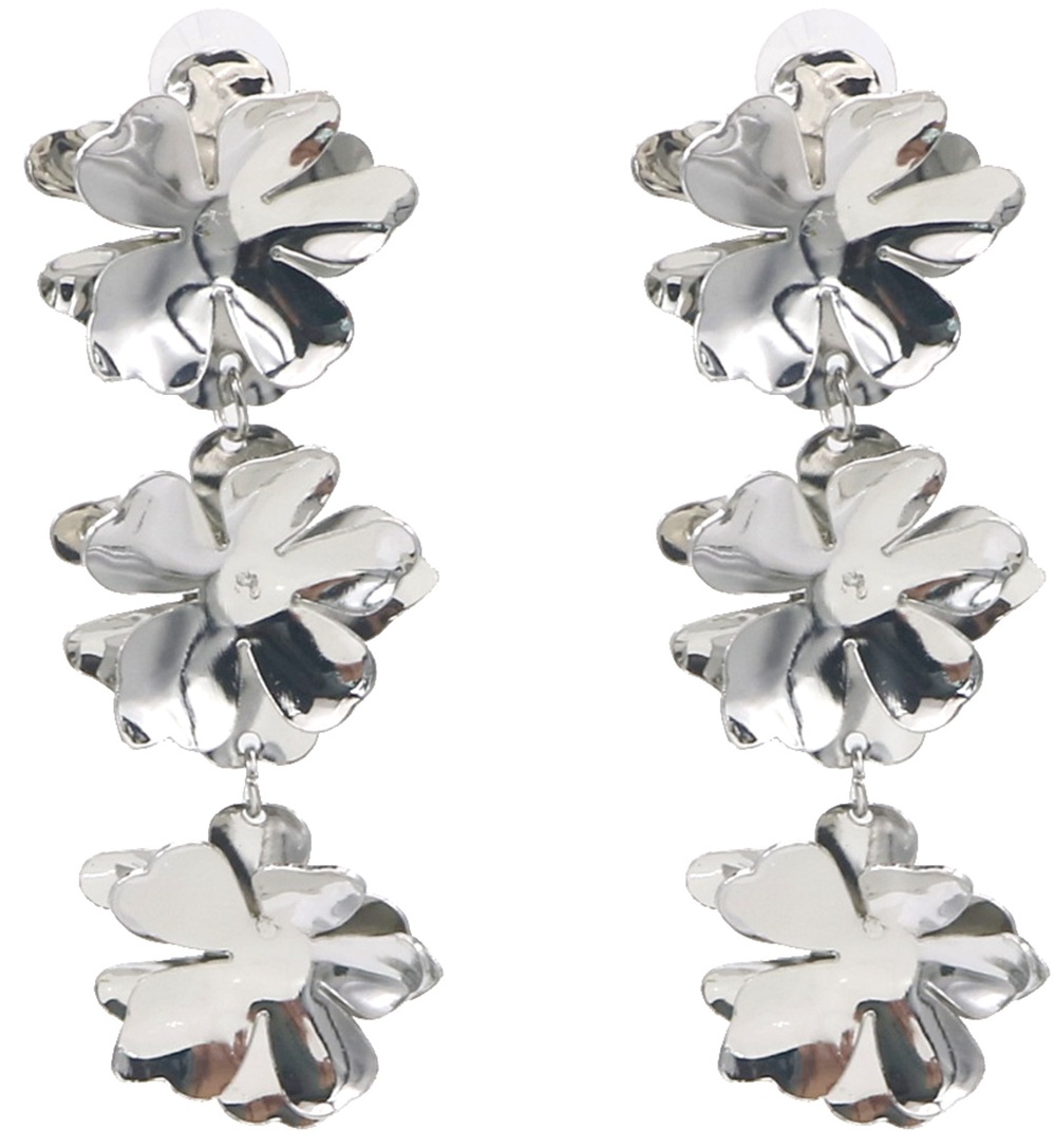 F-D9.2 E1145-006S Fashion Earrings Flowers 7cm