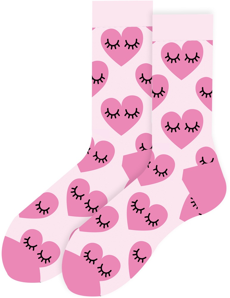 S-G8.4  SOCKS2512-154 Pair of Socks Size 38-45 Hearts