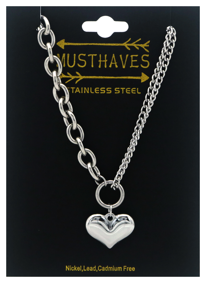 H-C19.1 B074-063S S. Stee Bracelet Heart 