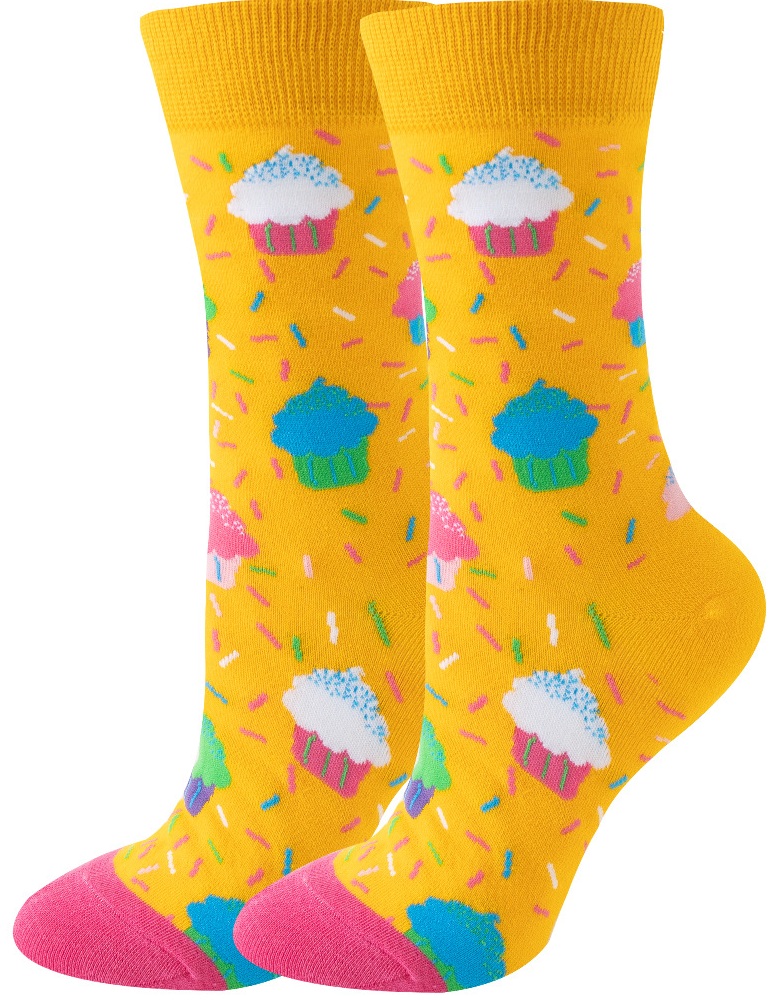 S-K7.3 SOCKS2512-028 Pair of Socks Size 36-43 Cupcakes