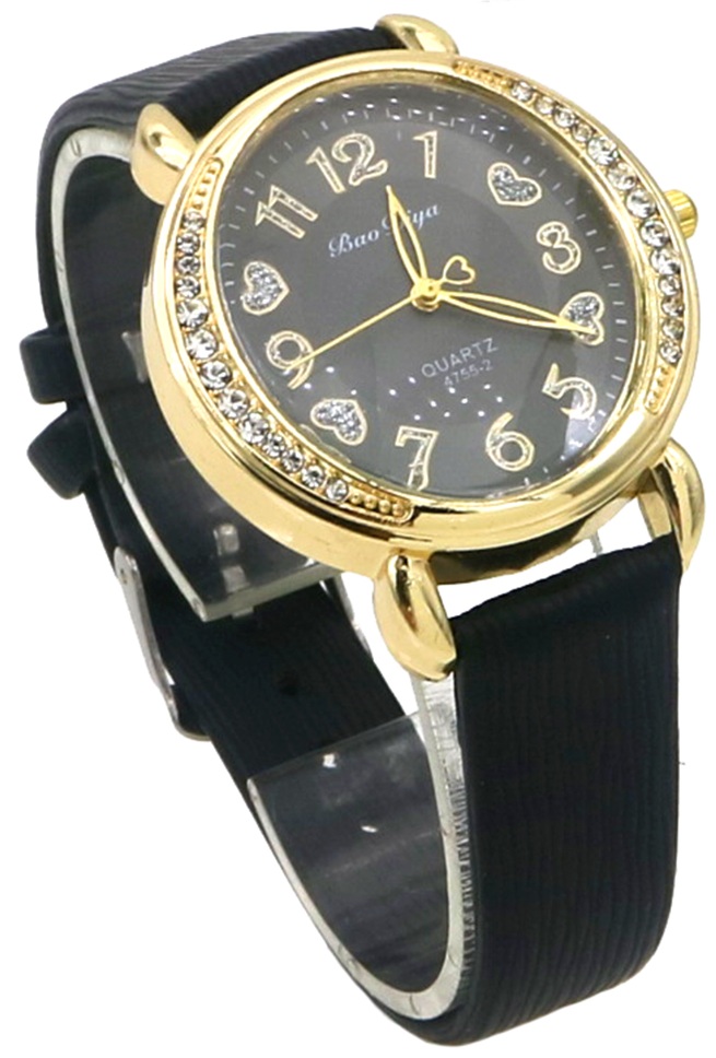 B-C20.3 W001-016-1 Quartz Watch PU Strap 36mm Black