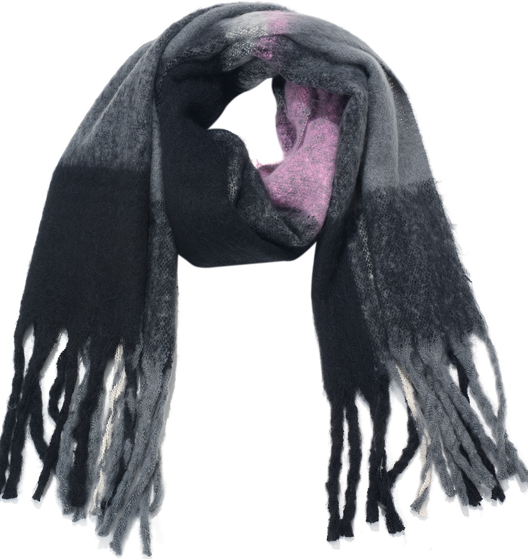 Y-A6.5 SCARF705-190-6 Soft Winter Scarf Checkered 180x50cm
