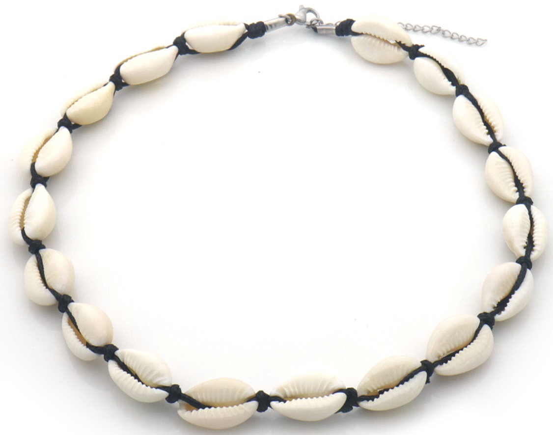 C-B14.1 N938-003-2 Necklace Shells Black