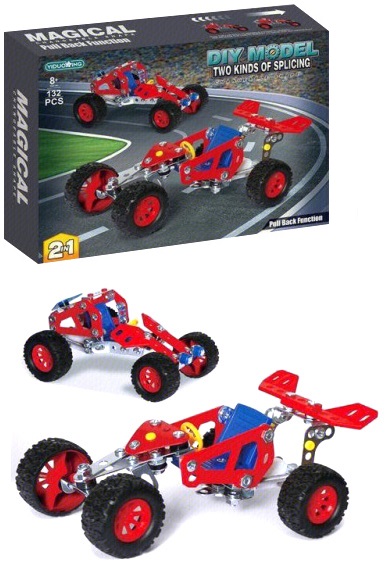 Z-C2.3 WFM981304 Metal Building Set Car 132pcs
