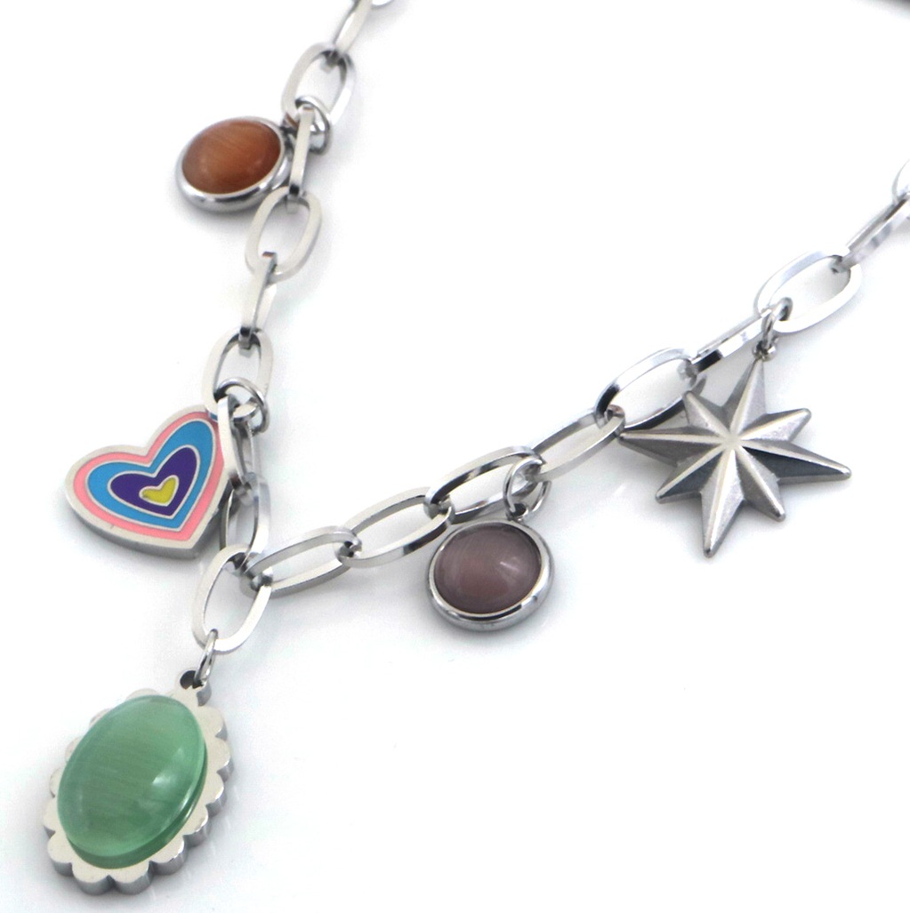 F-D22.1 N2503-023S S. Steel Necklace Charms 40-45cm