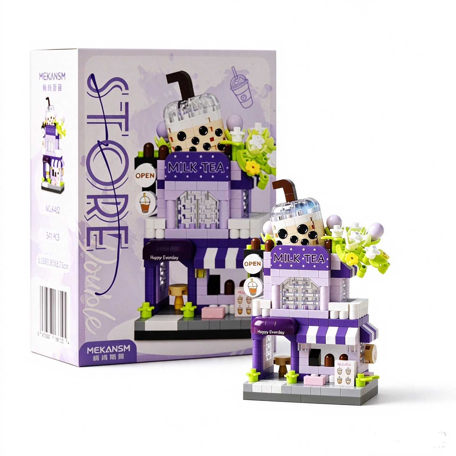 K-D3.2 S44 Mini Building Blocks Food Stalls - 6pcs