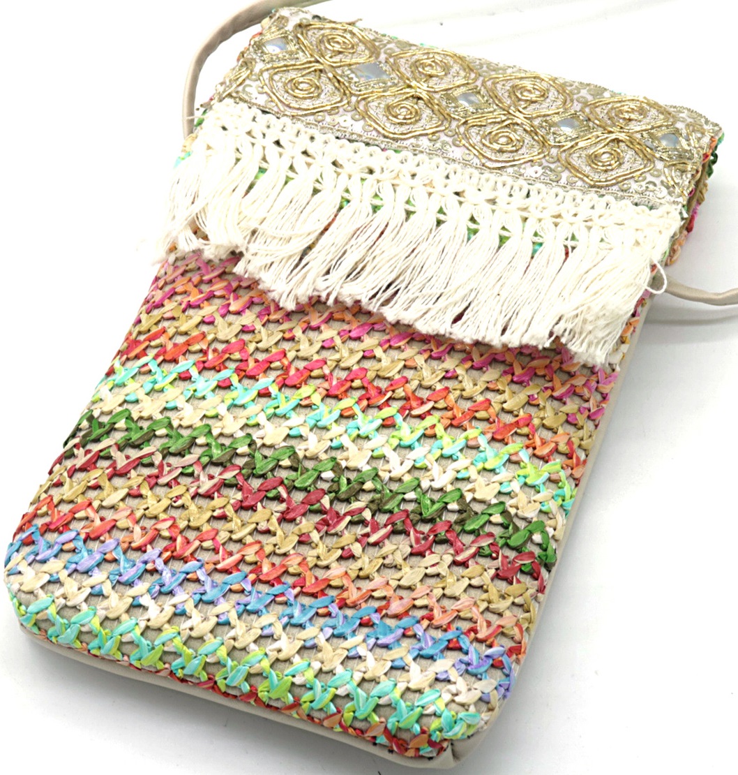 T-M6.2 BAG810-002-3 PU Cross Body Bag 18.5x12cm Multi