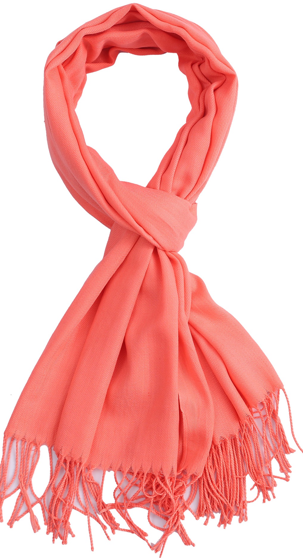 X-D5.2 SCARF408-048H Winter Scarf 180x70cm Salmon