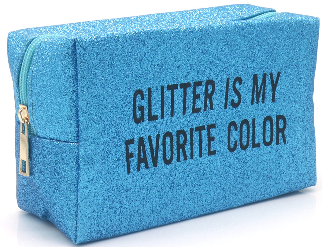 T-C6.2  BAG910-003-3 Make Up Bag Glitter 18x11x7.5cm