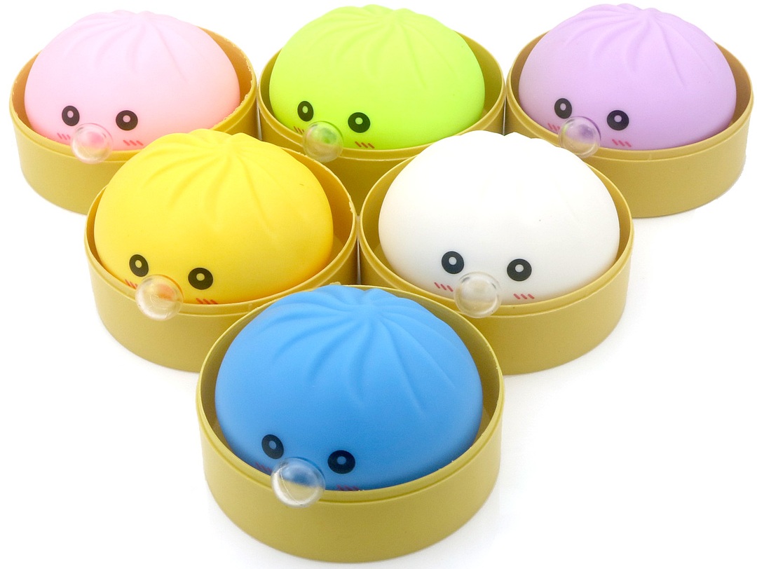 T-E7.1 TOY005-013 Dumpling Bubble Blower 8.5cm - 12pcs