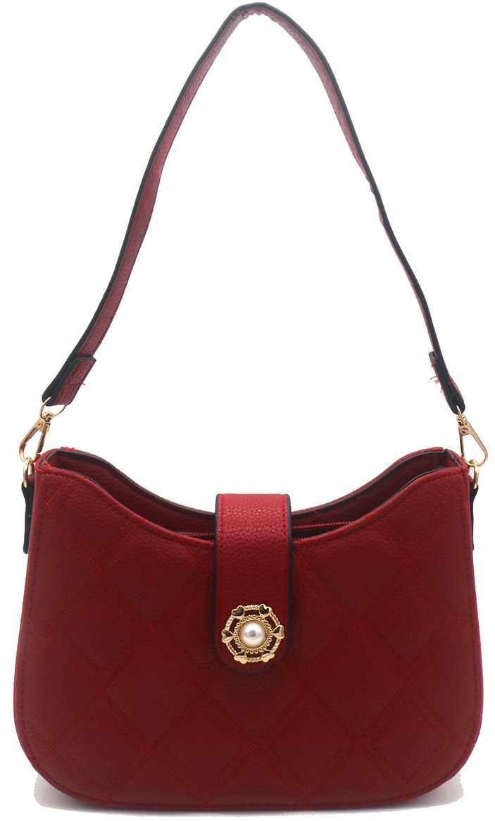 Y-C2.2 BAG1016-004-4 PU Bag 23x16x7.5cm Red