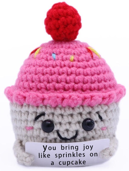 R-H4.1 T2405-460 Knitted Positive Friends - Cupcake 10cm