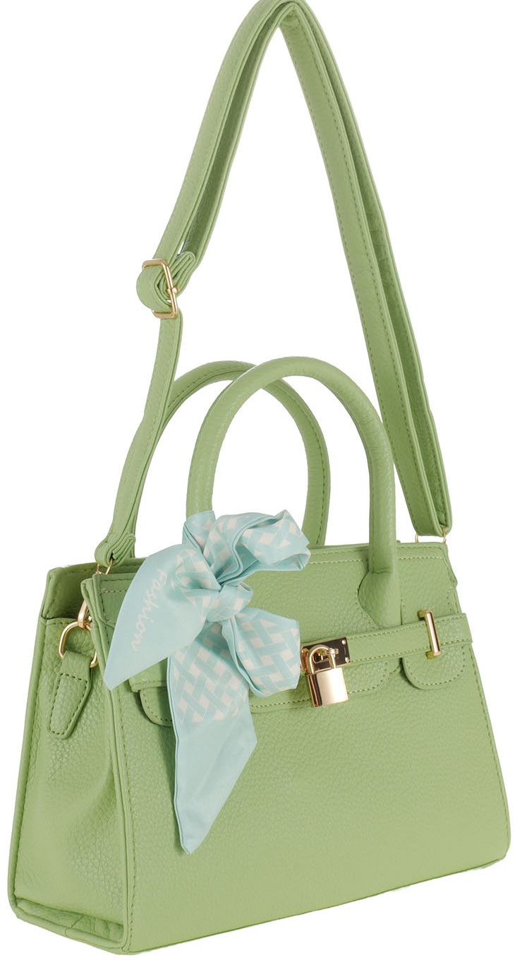 Y-D6.5 BAG1017-001-5 PU Bag 28x10x19cm Green