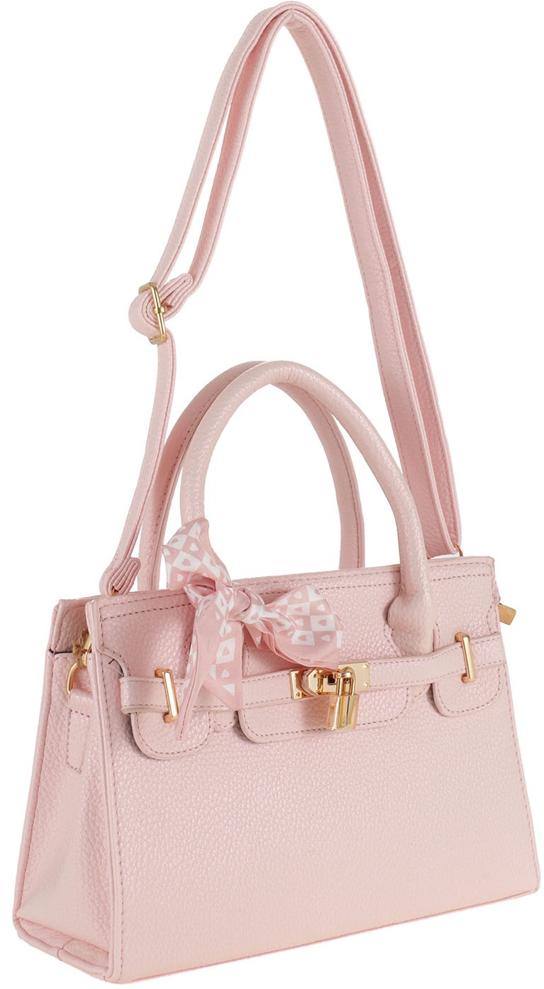 Y-D2.1  BAG1017-001-6 PU Bag 28x10x19cm Pink