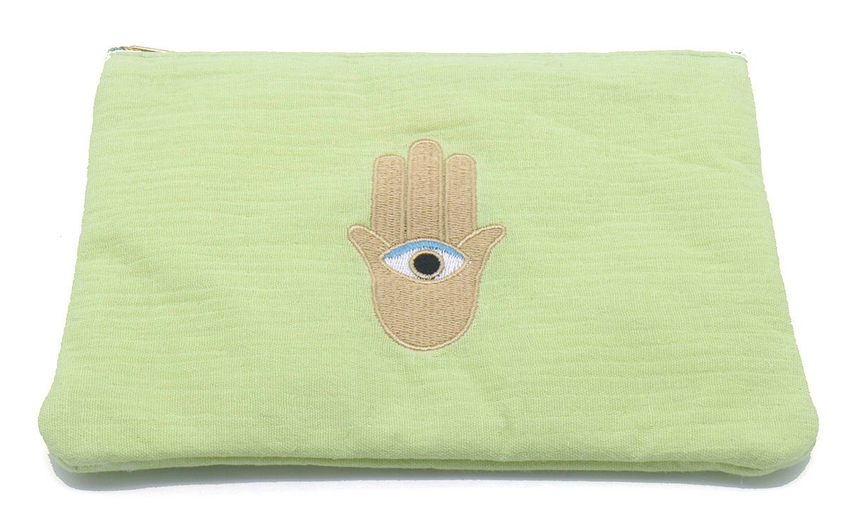 T-C8.2 BAG931-001 Make Up Bag 21.5x15cm Green