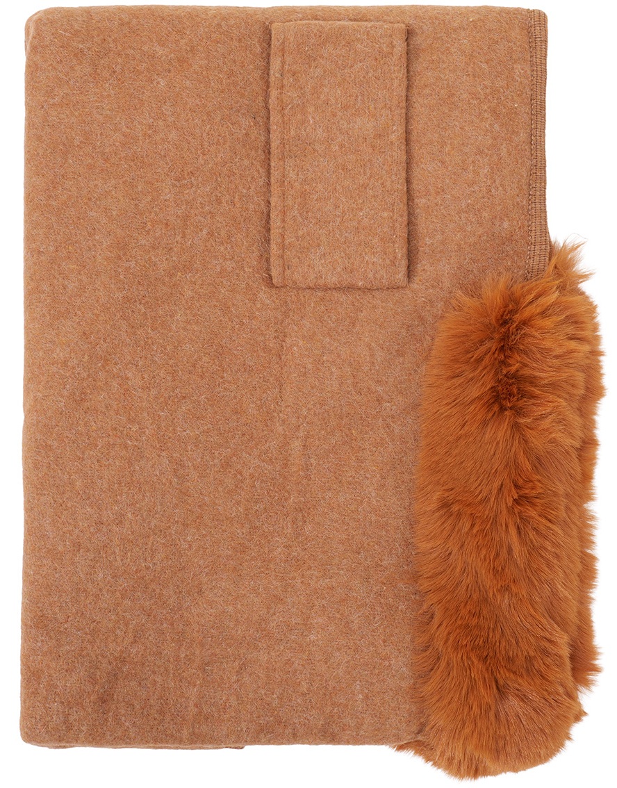 Q-L6.1 SCARF1005-003-3 Luxury Poncho Faux Fur Brown Q-L6.1 SCARF1005-003-3 Luxury Poncho Faux Fur Brown