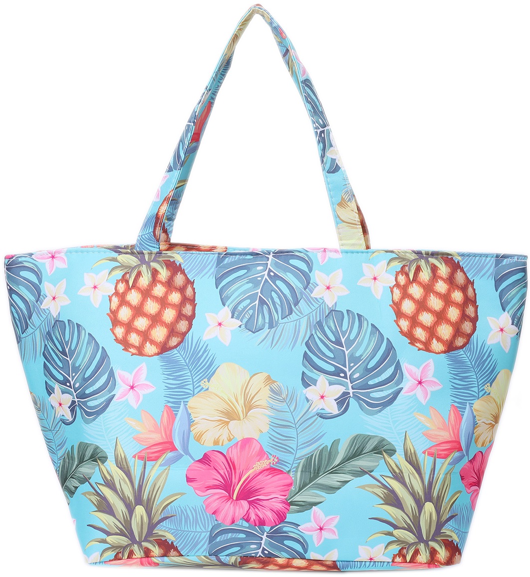 R-P5.1 BAG811-008 Beach Bag Flowers 55x35x20cm