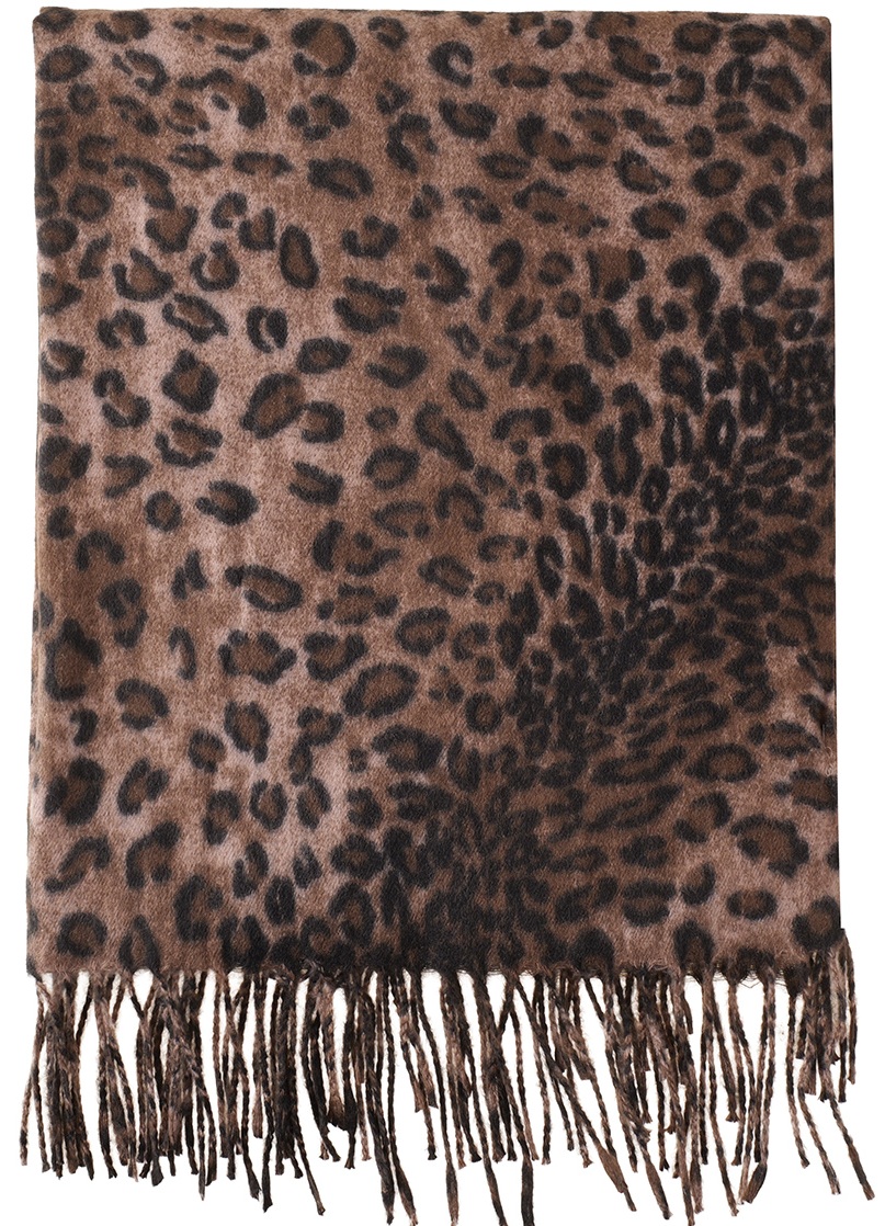 R-B7.1 SCARF405-649-4 Soft Scarf Leopard 180x70cm Brown R-B7.1 SCARF405-649-4 Soft Scarf Leopard 180x70cm Brown