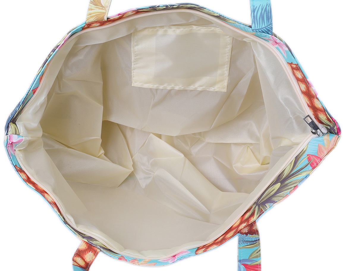 R-P5.1 BAG811-008 Beach Bag Flowers 55x35x20cm
