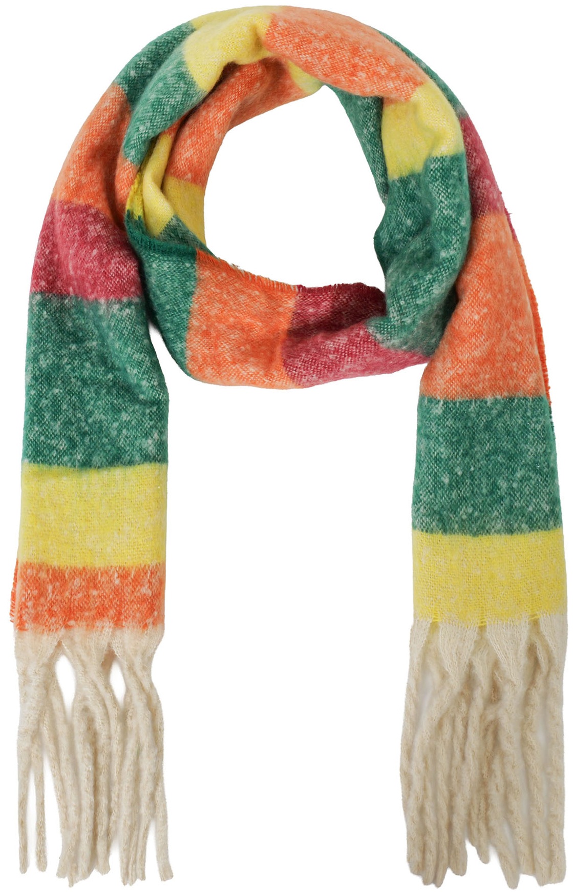 R-K2.2 SCARF1007-034-8 Winter Scarf Striped 190x40cm