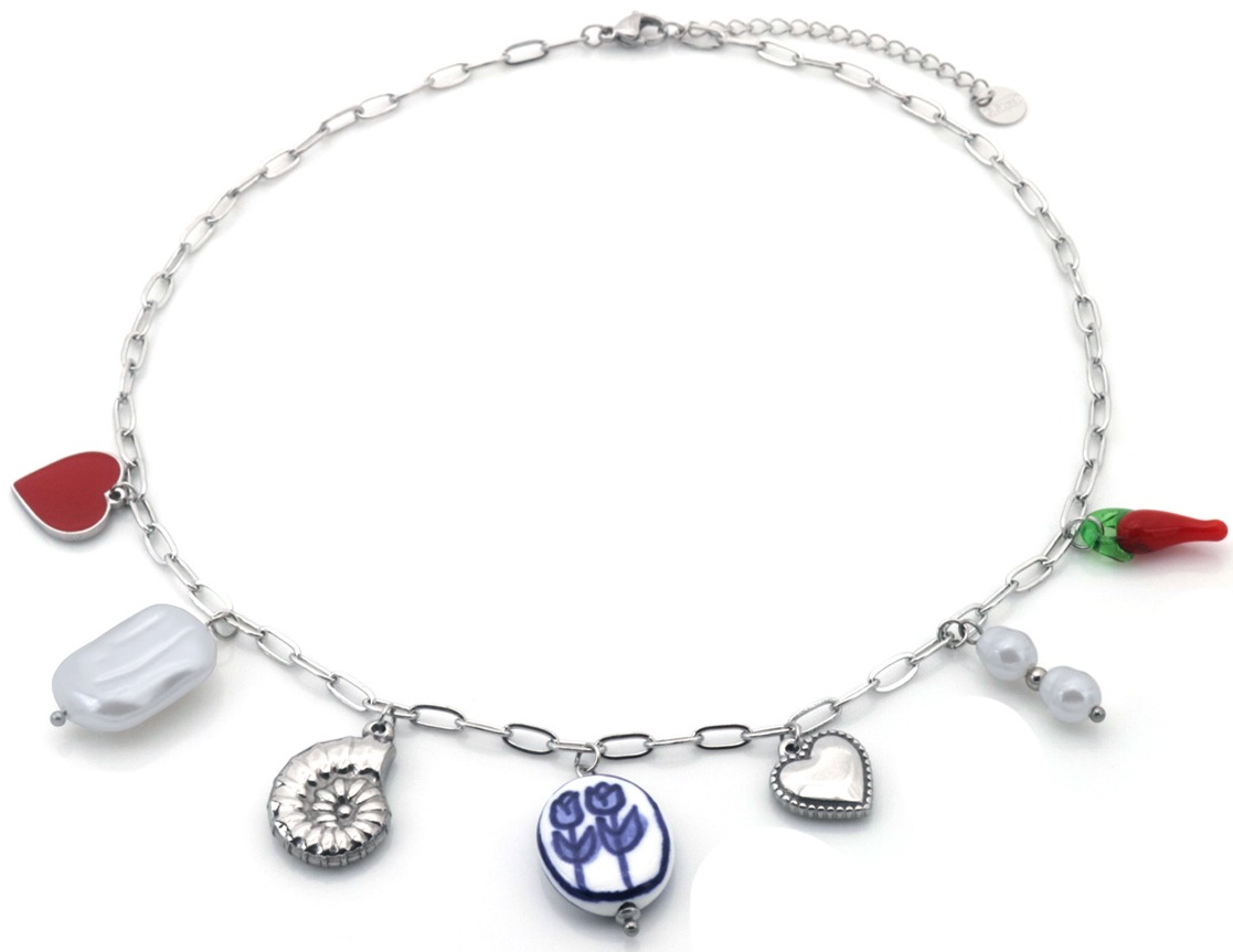 I-C7.1 N2503-025S S. Steel Necklace Charms 40-45cm