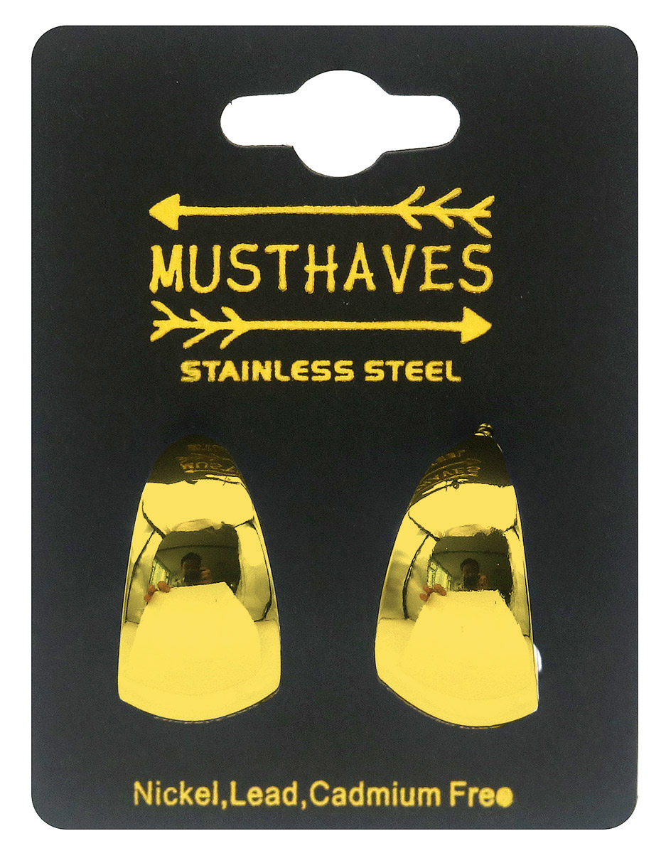 E-E11.2  E2616-032G S. Steel Earrings 25mm