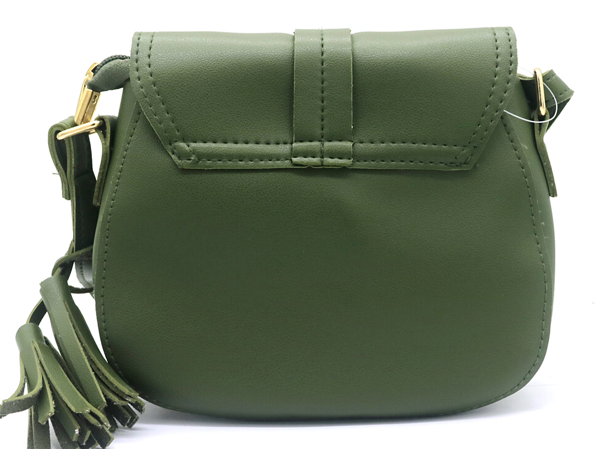 R-F2.1 BAG417-021C PU Shoulder Bag 17x18x7cm Green