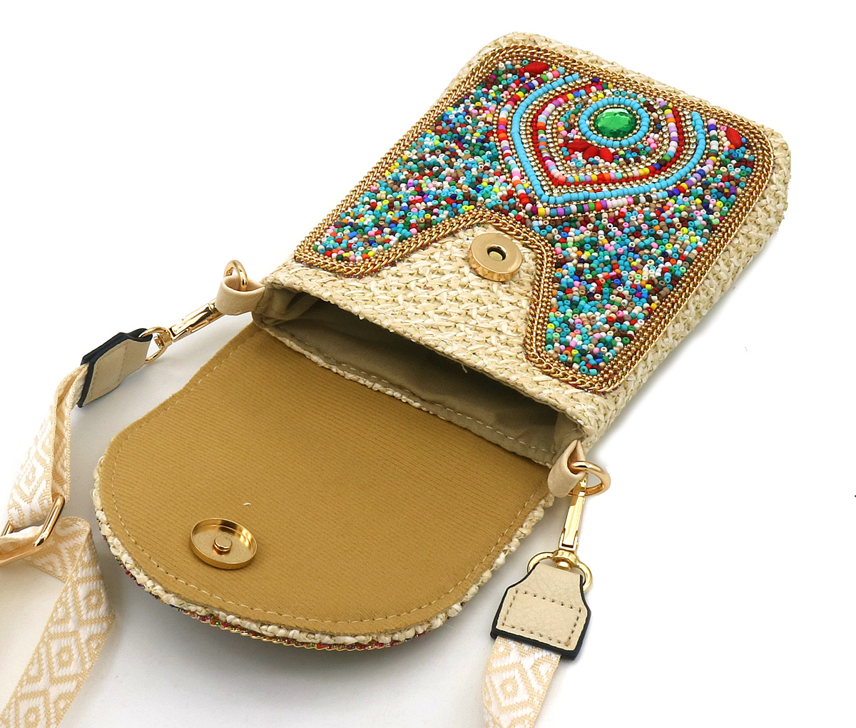 T-F7.2 BAG1123-001-2 Shoulder Bag Beads 20x15cm