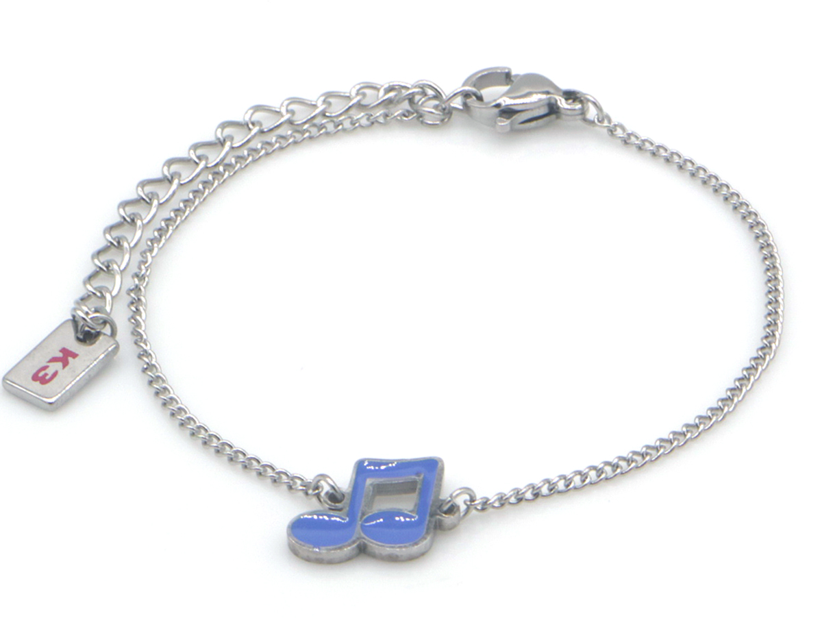 K3-RBB003 S. Steel Bracelet Music