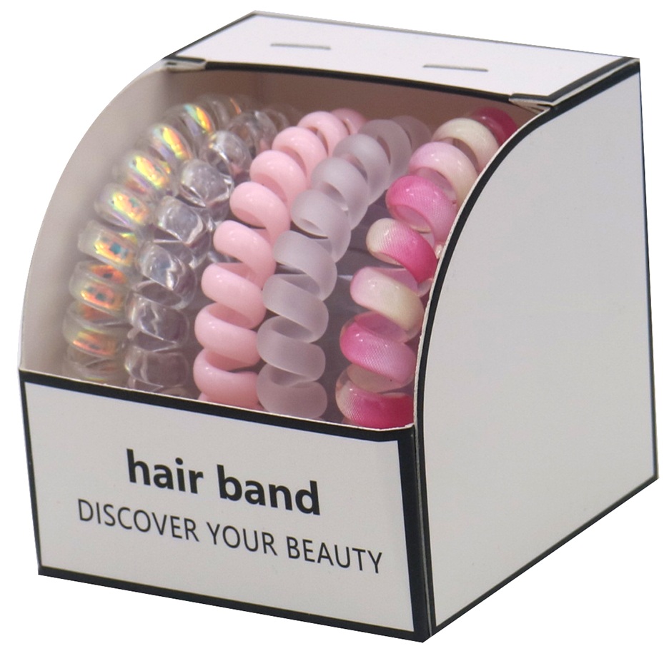 X-H3.2 H1129-001-7 Rubber Hair Bands 5pcs