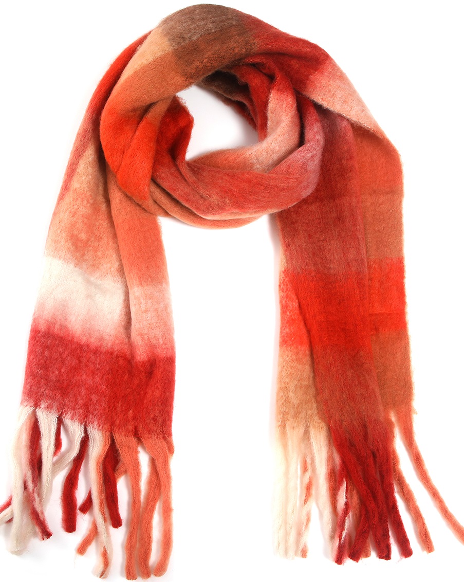L-A7.2 SCARF705-002 No. 8 Winter Scarf Checkered 180x80cm