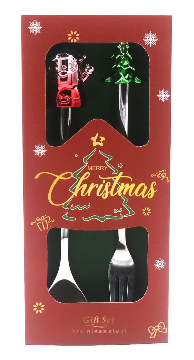 L-C7.2 DC1052-002 Gift Set Cutlery 2pcs - Christmas