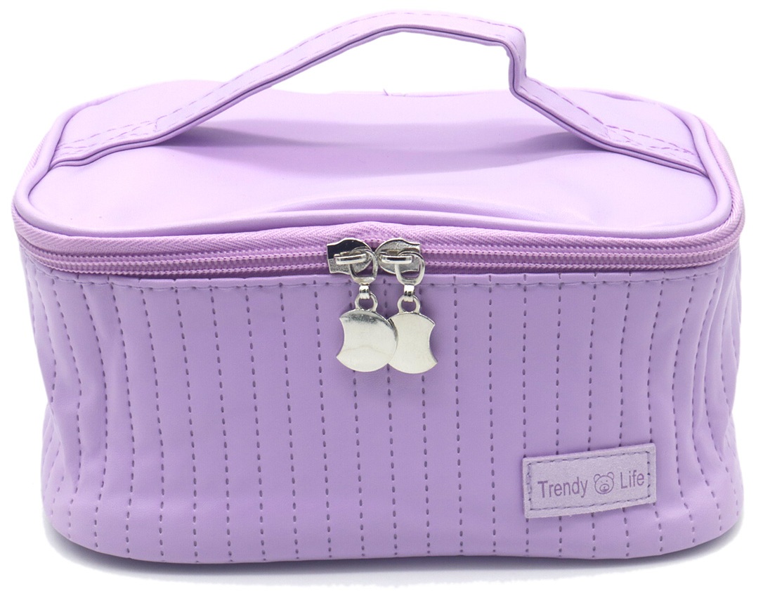 Q-L7.1 BAG1015-002-1 Make Up Bag 20x12x10cm Purple