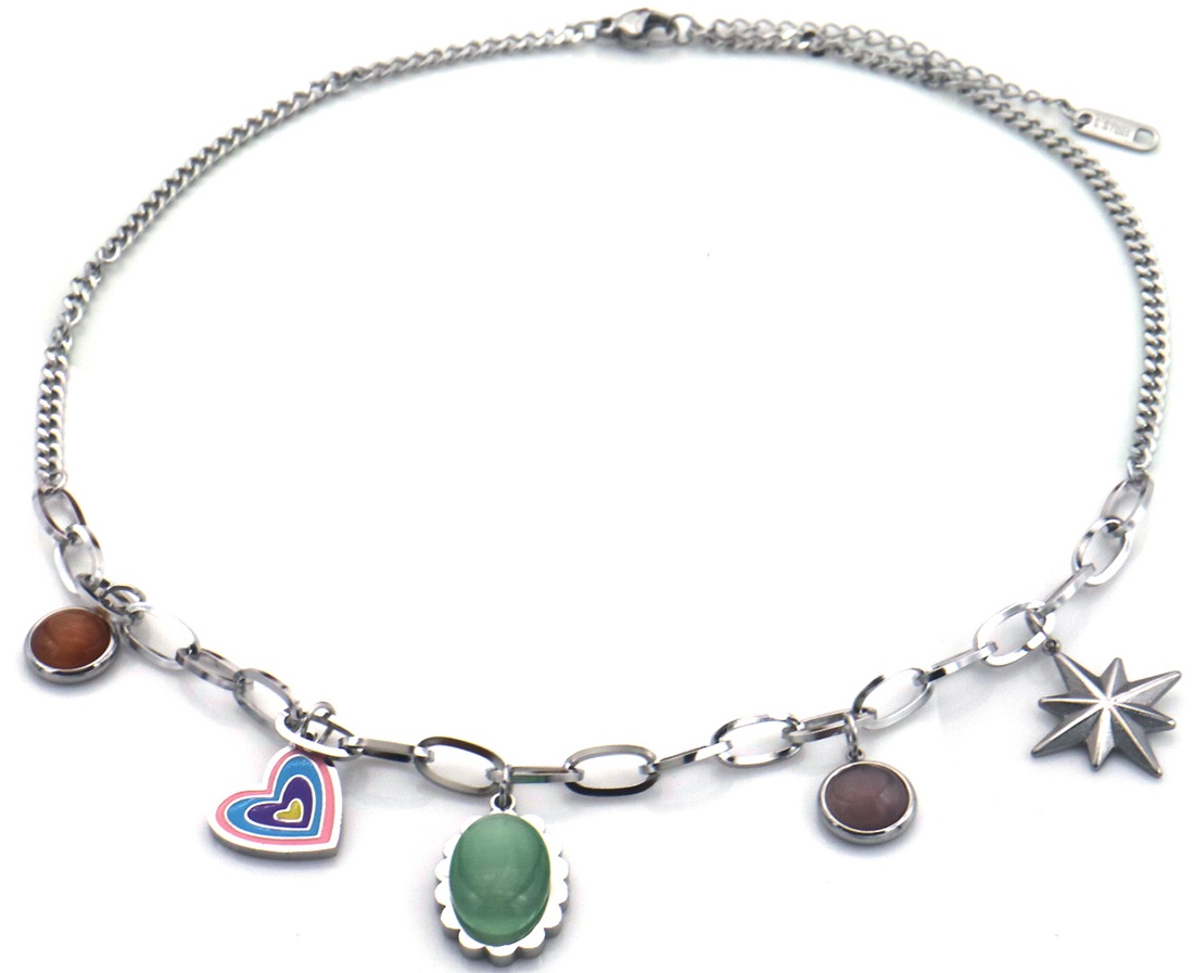 F-D22.1 N2503-023S S. Steel Necklace Charms 40-45cm