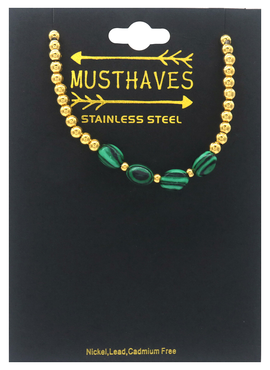 G-C23.1 B100-027-5 S. Steel Bracelet Stones