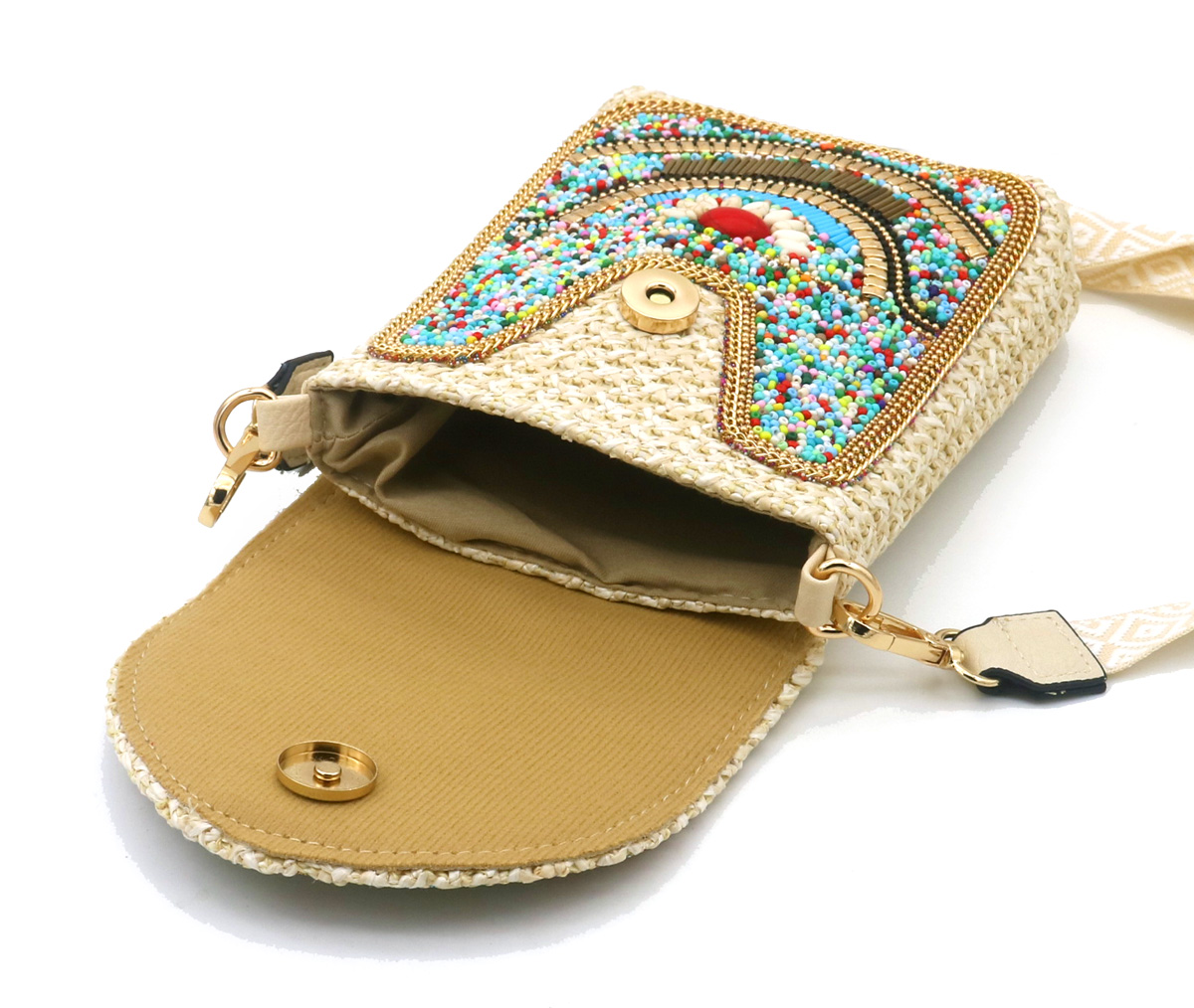 T-C7.1  BAG1123-001-3 Shoulder Bag Beads 20x15cm