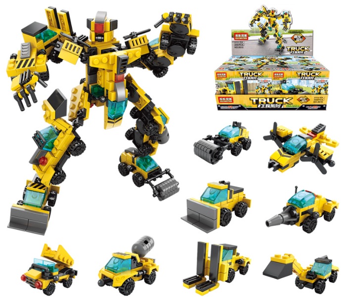 T-F7.2 TOY8615 Building Block Set in Display - 8pcs