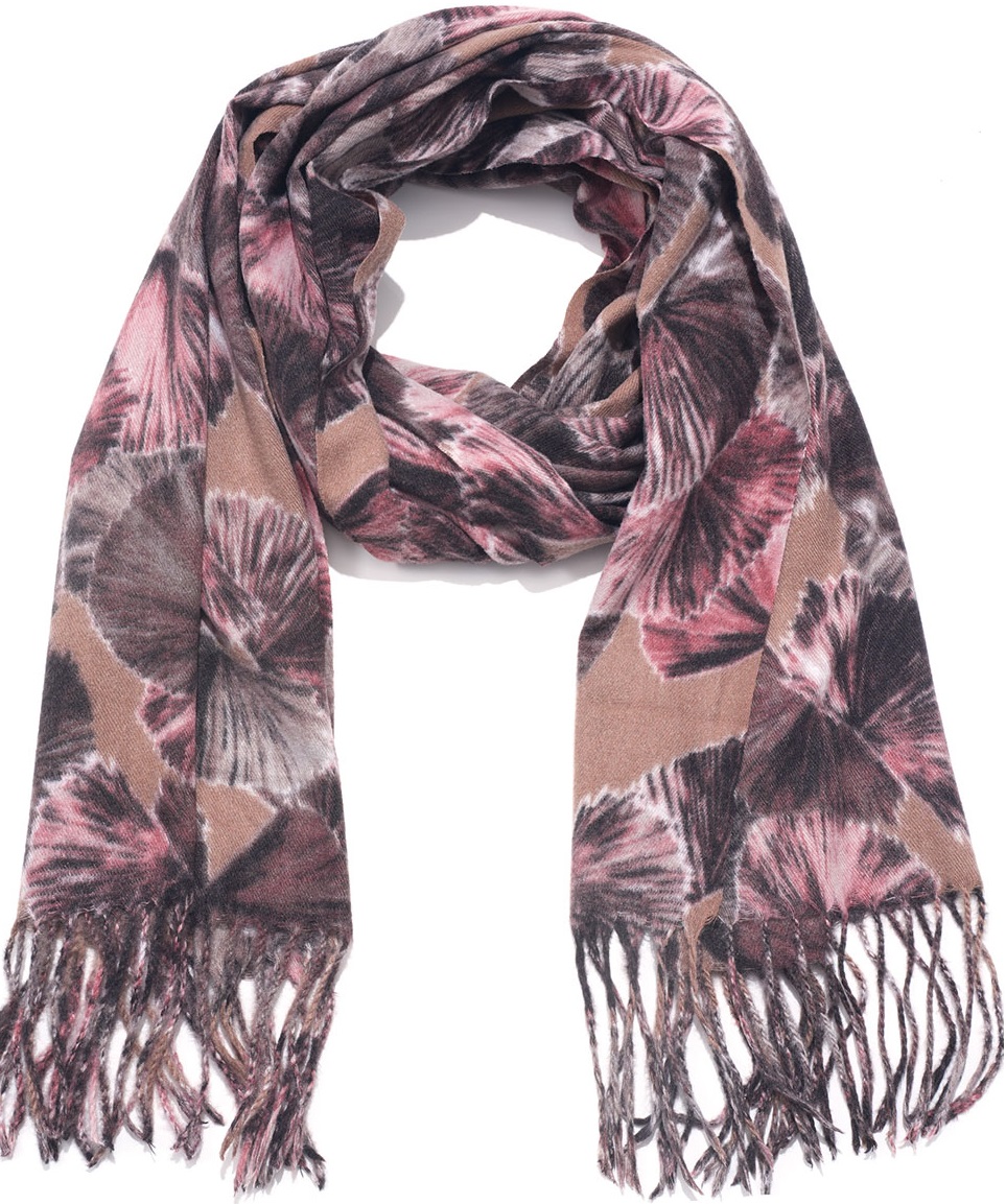 R-O5.1 SCARF405-664-1 Scarf Leaves 180x70cm