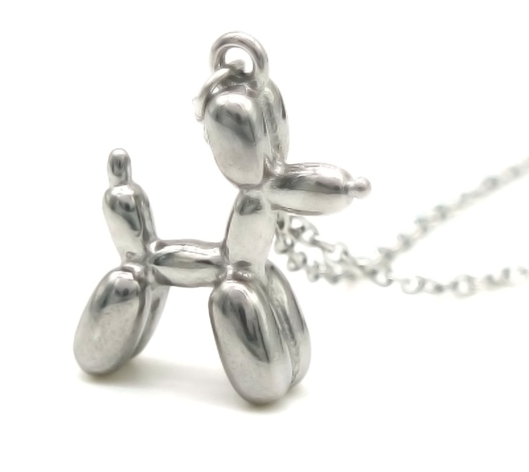 A-A20.2 N103-021S S. Steel Necklace Dog 