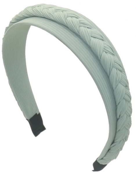 R-A4.1 H063-032 Braided Headband 3.5cm Green