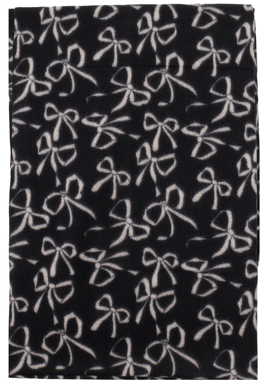 Q-H3.2 SCARF405-658-6 Soft Scarf Bows 180x70cm Black