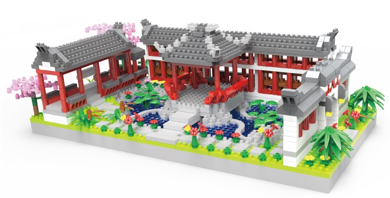 K-A2.1 803 Mini Building Block Chinese Architecture 1628pcs
