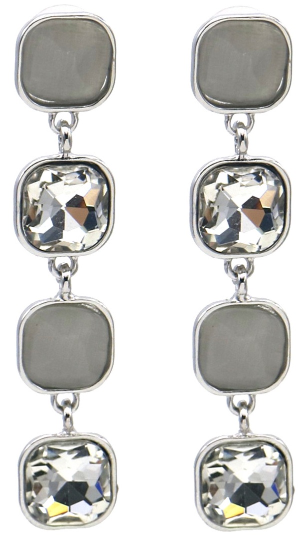 H-B6.5 E1145-003S Fashion Earrings Crystals 6cm