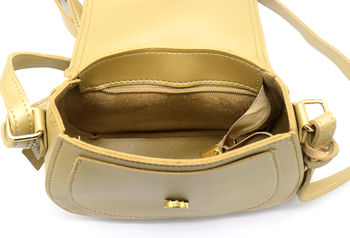 R-H6.2 BAG417-021D PU Shoulder Bag 17x18x7cm Gold