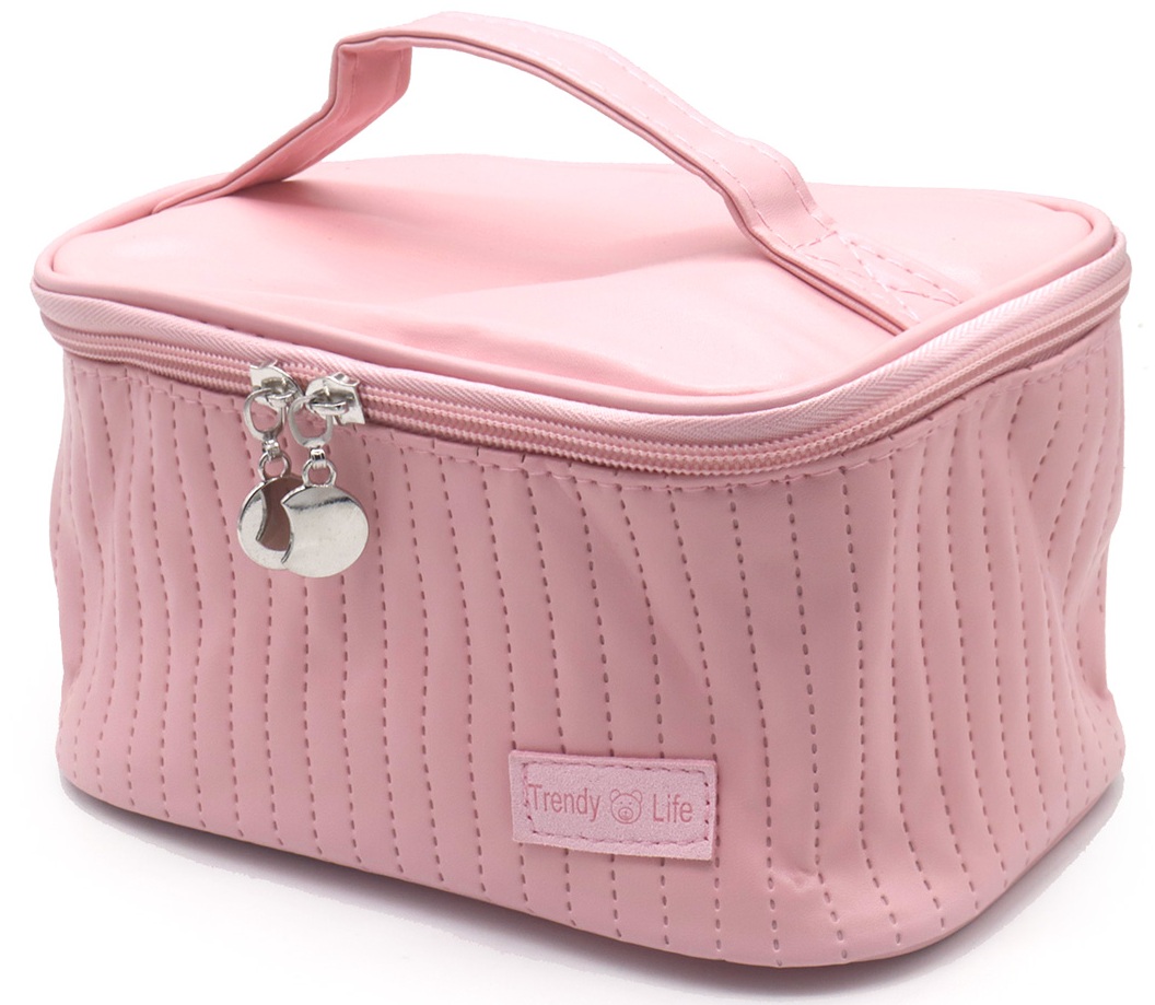 Q-M6.2  BAG1015-002-3 Make Up Bag 20x12x10cm Pink